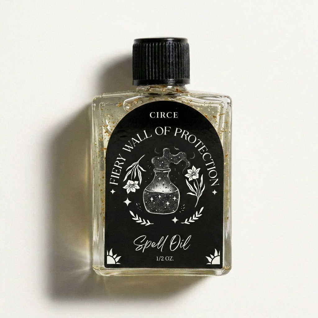 Fiery Wall of Protection Spell Oil | 1/2 oz Anointing Oil for Strong Spiritual