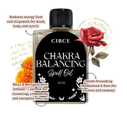 CIRCE Chakra Balancing Spell Oil 1/2 oz.  from Circe Boutique