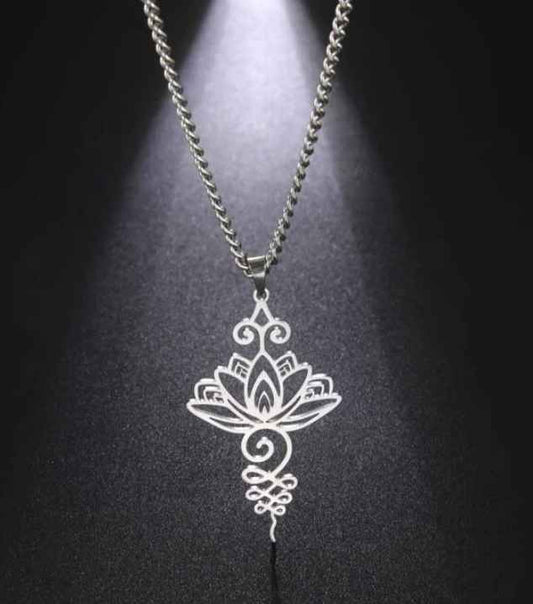N2-Lotus Pendant Necklace - Jewelry  from Shein