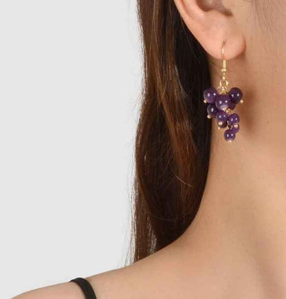 Bead Drop Earrings - Jewelry  from Shein