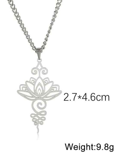 N2-Lotus Pendant Necklace - Jewelry  from Shein