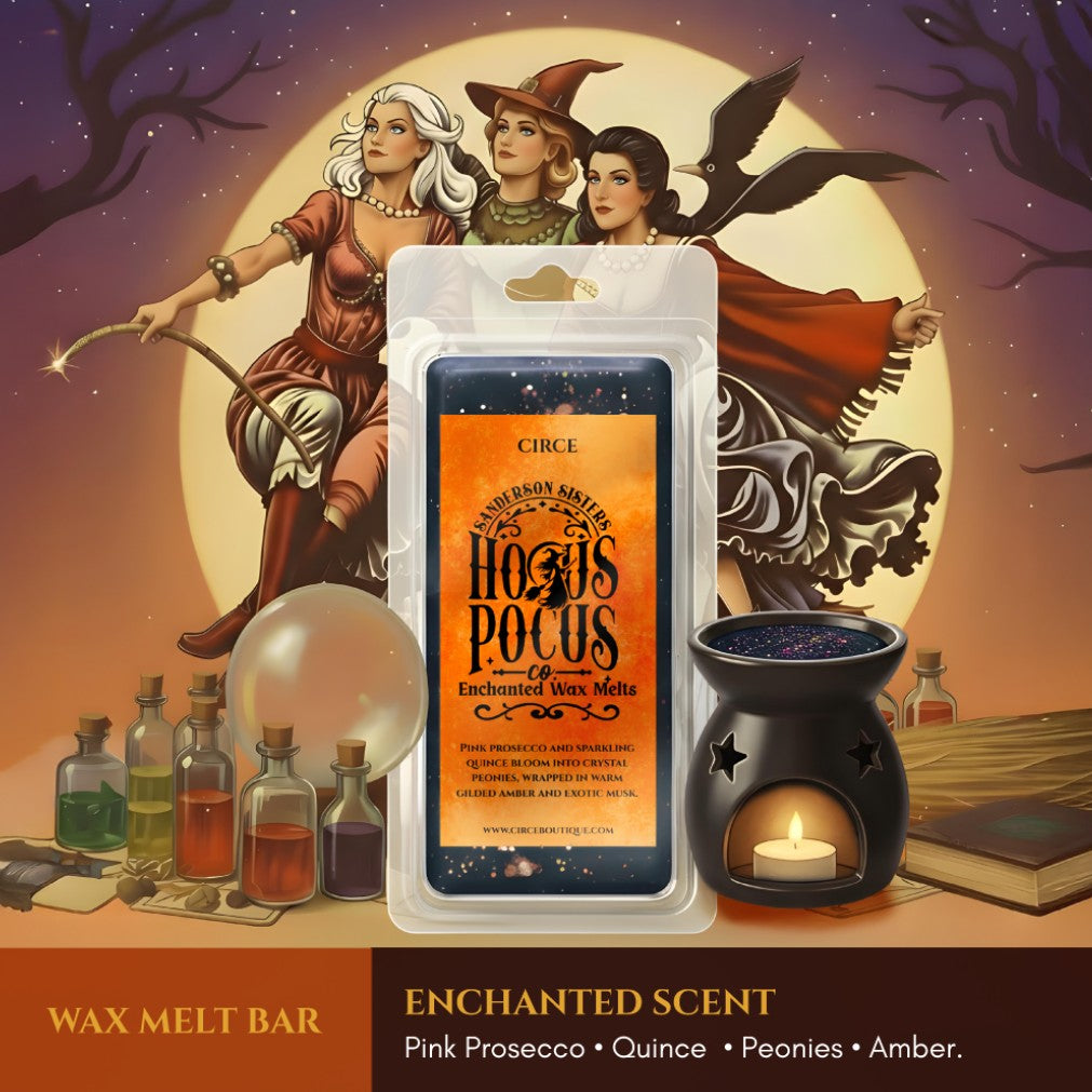 Sanderson Sisters Enchanted Wax Melts – Pink Prosecco, Peony, Quince & Amber | Coconut Soy Blend