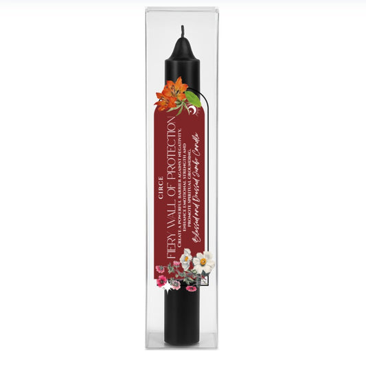 Fiery Wall of Protection Jumbo Fixed Candle – 9" Ritual Candle for Spiritual Defense & Energy Shielding