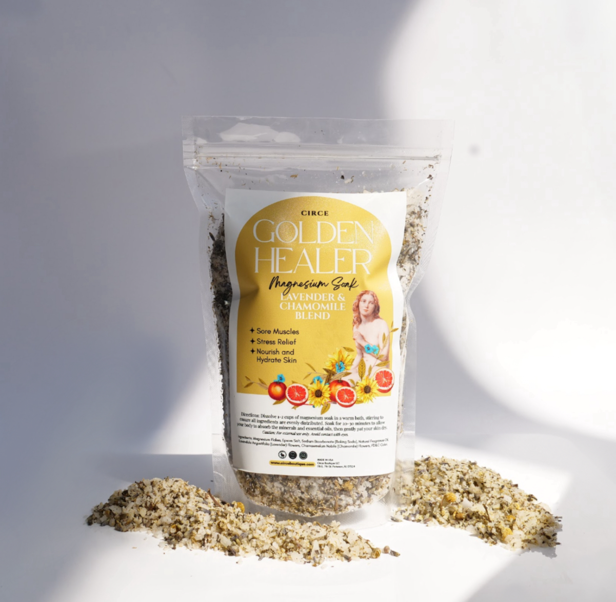 Golden Healer Magnesium Soak  from Circe Boutique