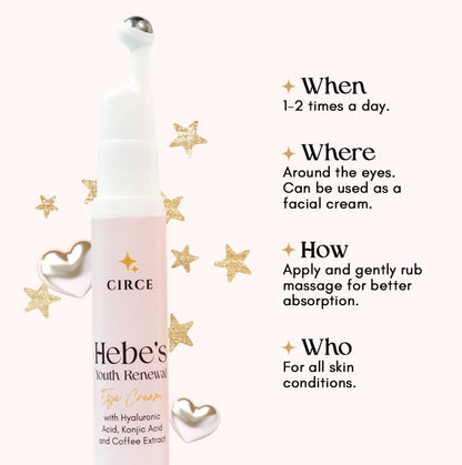 Hebe's Youth Renewal Eye Cream - For Dark Circles and Puffiness  from Circe Boutique