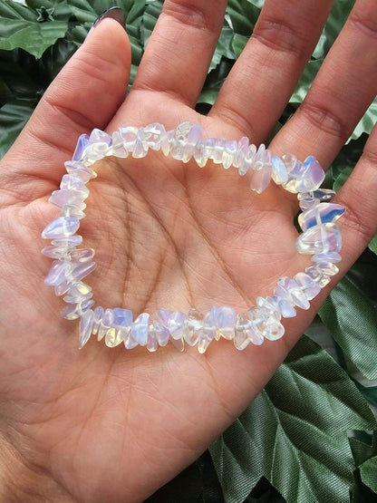 Opalite Chip Stretch Bracelet - Jewelry  from Circe Boutique