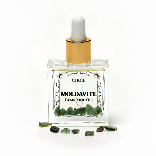 Moldavite Ritual Oil – Manifestation & Spiritual Transformation | 1 oz