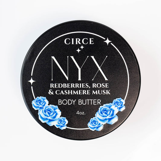 Nyx Body Butter - Redberries, Rose and Cashmere Musk 4 oz.  from Circe Boutique