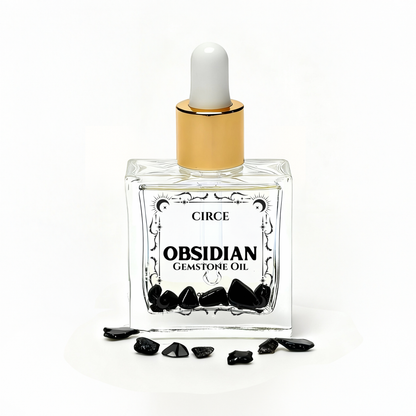 Crystal Body Oil Discovery Trio – Rose Quartz, Citrine & Obsidian