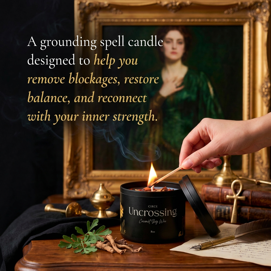 Uncrossing Spell Candle – Energy Clearing & Protection Manifestation Candle | 8 oz