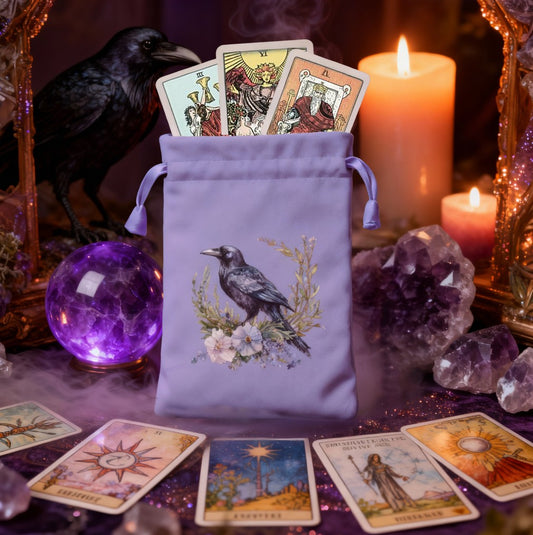 Velvet Arcana by CIRCE – Raven Purple Tarot Bag