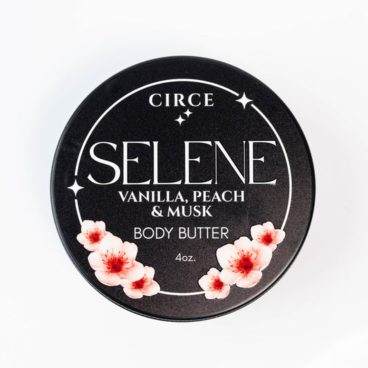 Selene Body Butter - Vanilla, Peach and Musk 4 oz.  from Circe Boutique