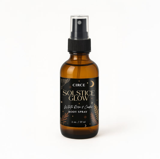 Solstice Glow Body Spray – 2 oz Amber Mist | Lemon, Jasmine & Amber