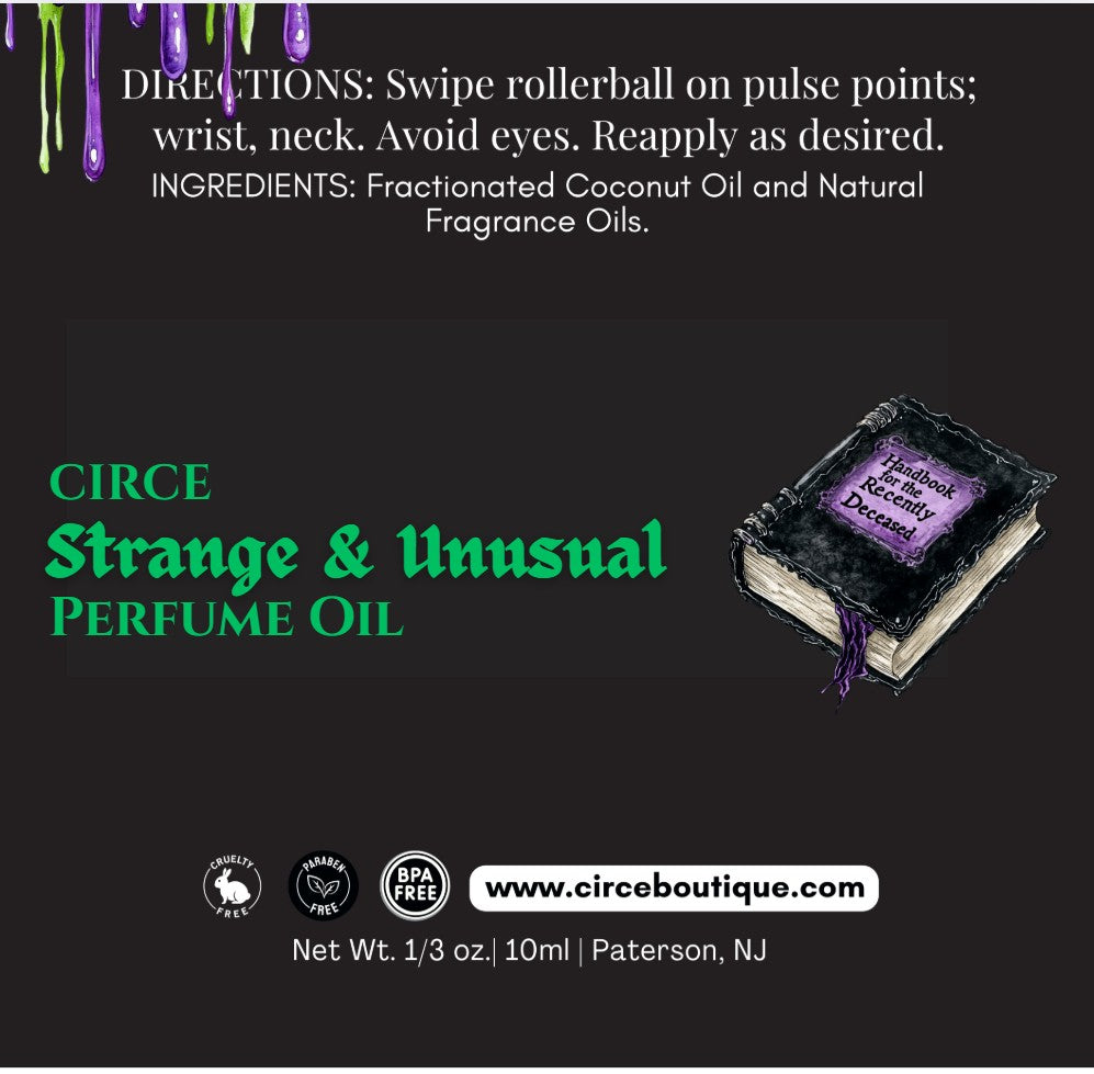 Strange and Unusual Perfume Oil – Beetlejuice Inspired | 10ml Glass Roller Bottle