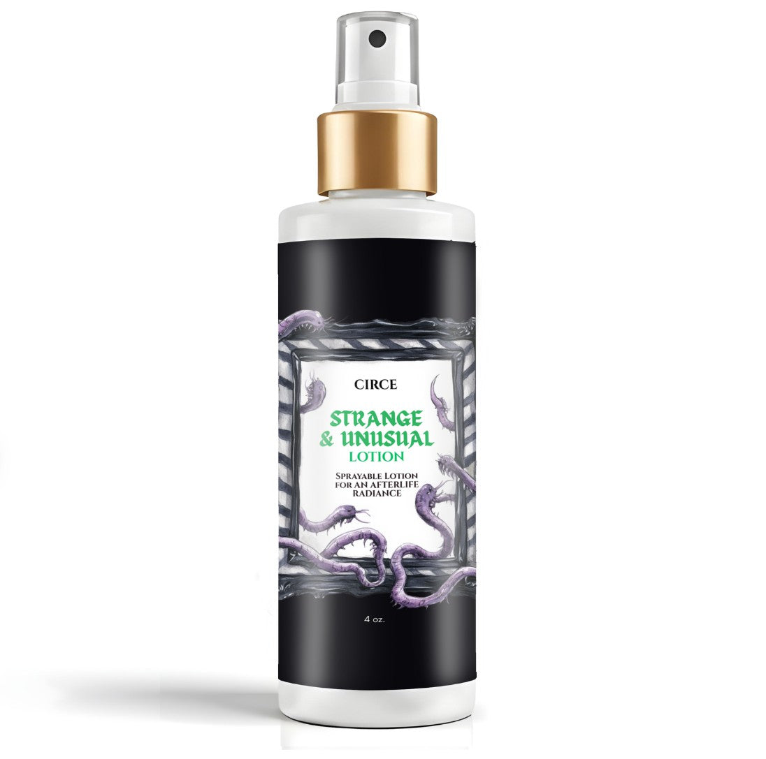 Strange and Unusual Spray Lotion – 6.7 oz Fine Mist Bottle