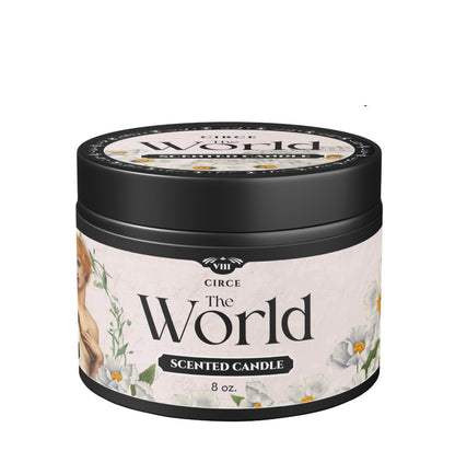The World - Tarot Inspired Scented Candle 8 oz.  from Circe Boutique