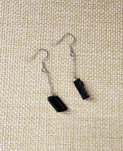 Black Tourmaline Earrings - Jewelry  from CirceBoutique