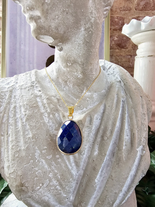 Lapis Pendant Necklace - Jewelry