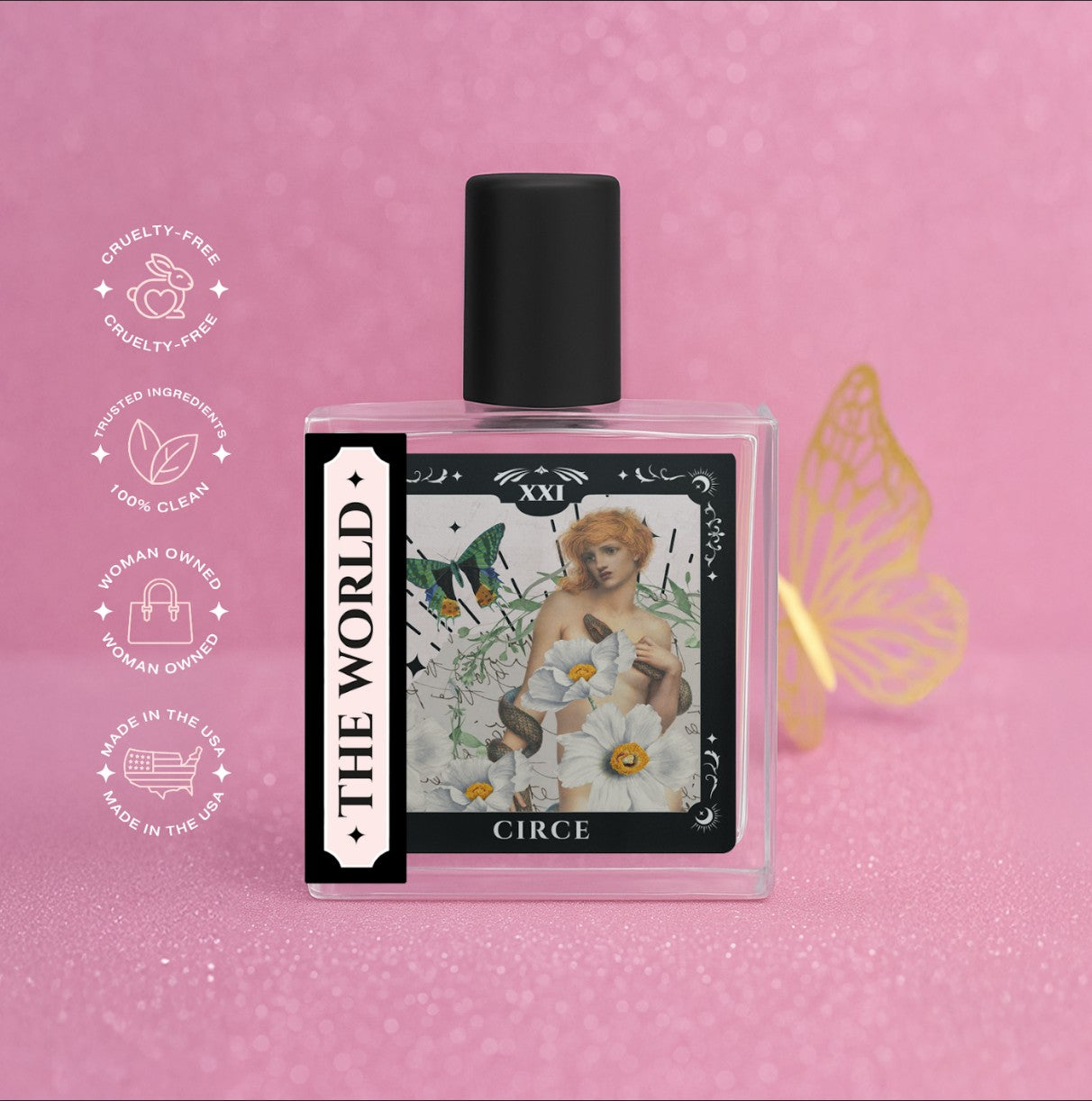 The World - Tarot Inspired Perfume - 1.7 oz Roller | Prosecco, Peach & Sandalwood  from Circe Boutique