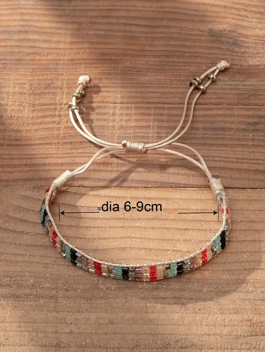 Beaded Slider Bracelet - Multi Bracelet - Jewelry  from CirceBoutique
